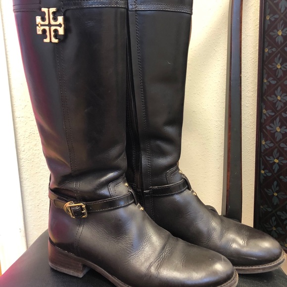 Tory Burch Shoes - Tory Burch tall leather brown boots
